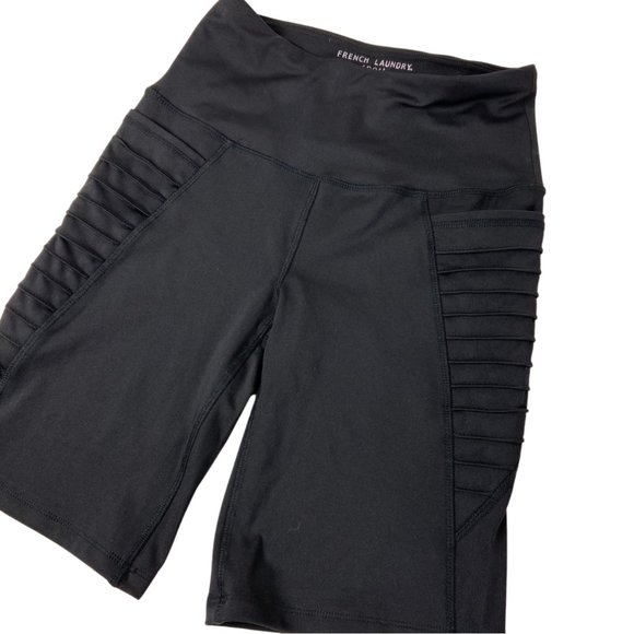 French Laundry | Shorts | French Laundry Sport Black Biker Shorts W Pockets  | Poshmark